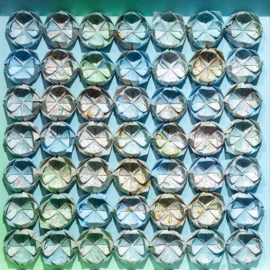 Fold M49 - Original - SOLD by artist Tristan Hibberd - Wyecliffe Galleries