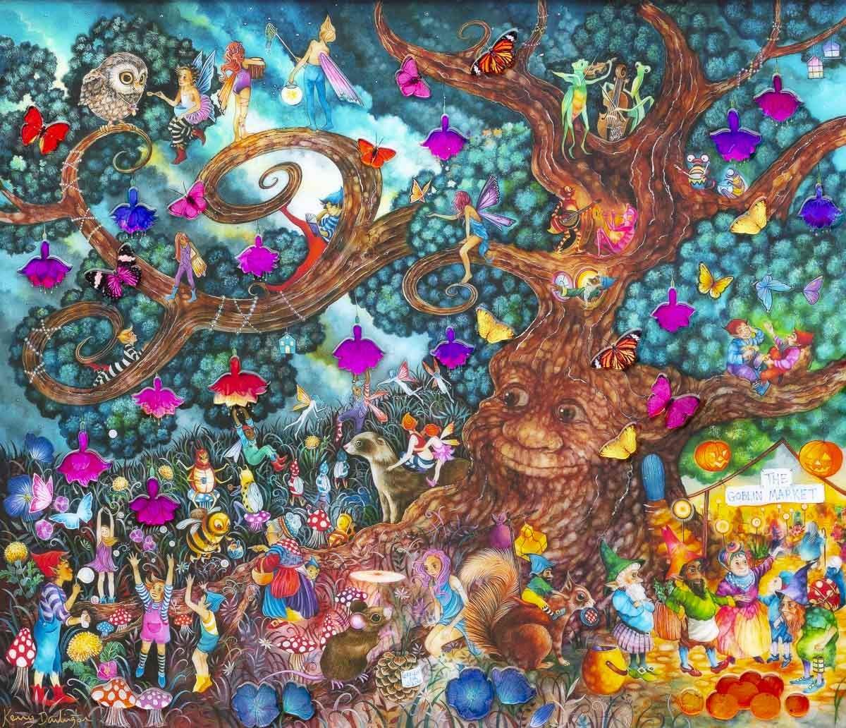 Folk of the Fae Tree - Edition by artist Kerry Darlington - Wyecliffe Galleries