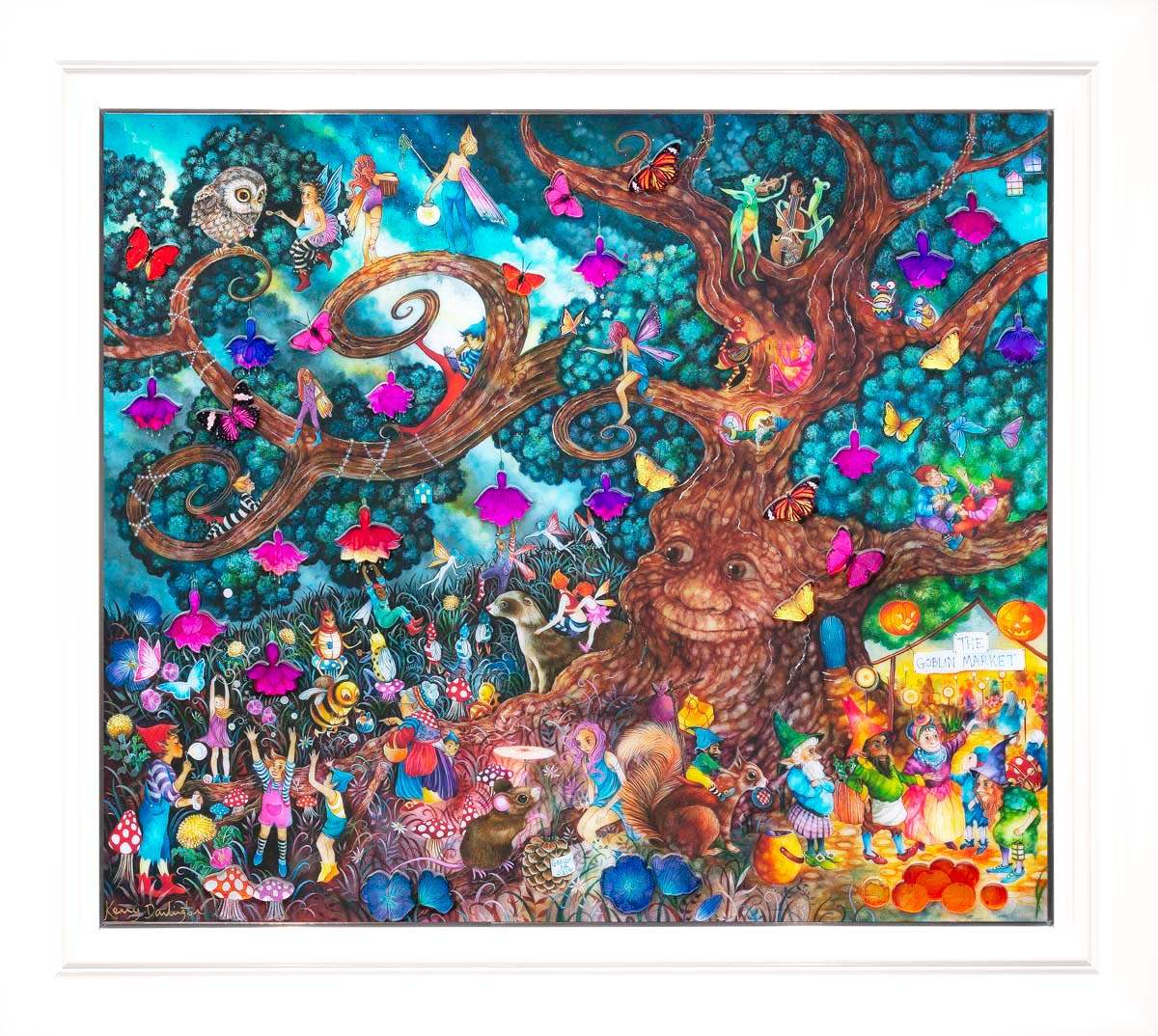 Folk of the Fae Tree - Edition by artist Kerry Darlington - Wyecliffe Galleries