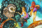 Folk of the Fae Tree - Edition by artist Kerry Darlington - Wyecliffe Galleries