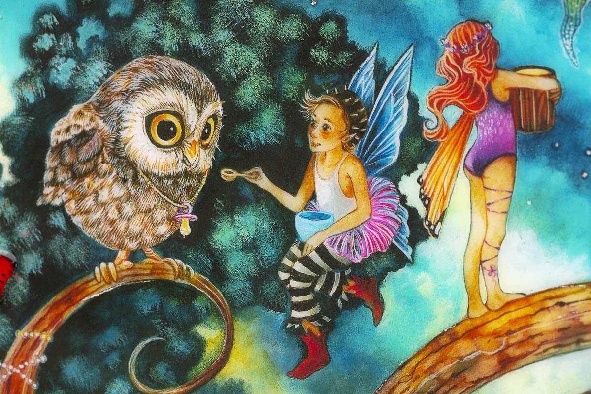 Folk of the Fae Tree - Edition by artist Kerry Darlington - Wyecliffe Galleries