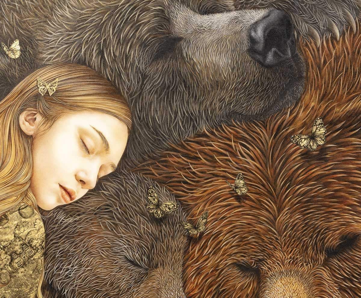 Goldilocks - Original - SOLD by artist Kerry Darlington - Wyecliffe Galleries