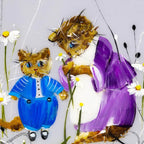 With Opportunity the World is Very Interesting - Original Set of 4 - SOLD by artist Rozanne Bell - Wyecliffe Galleries