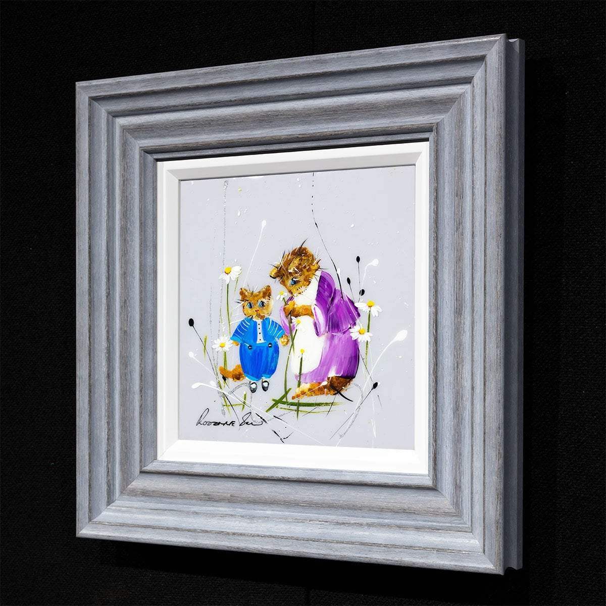 With Opportunity the World is Very Interesting - Original Set of 4 - SOLD by artist Rozanne Bell - Wyecliffe Galleries