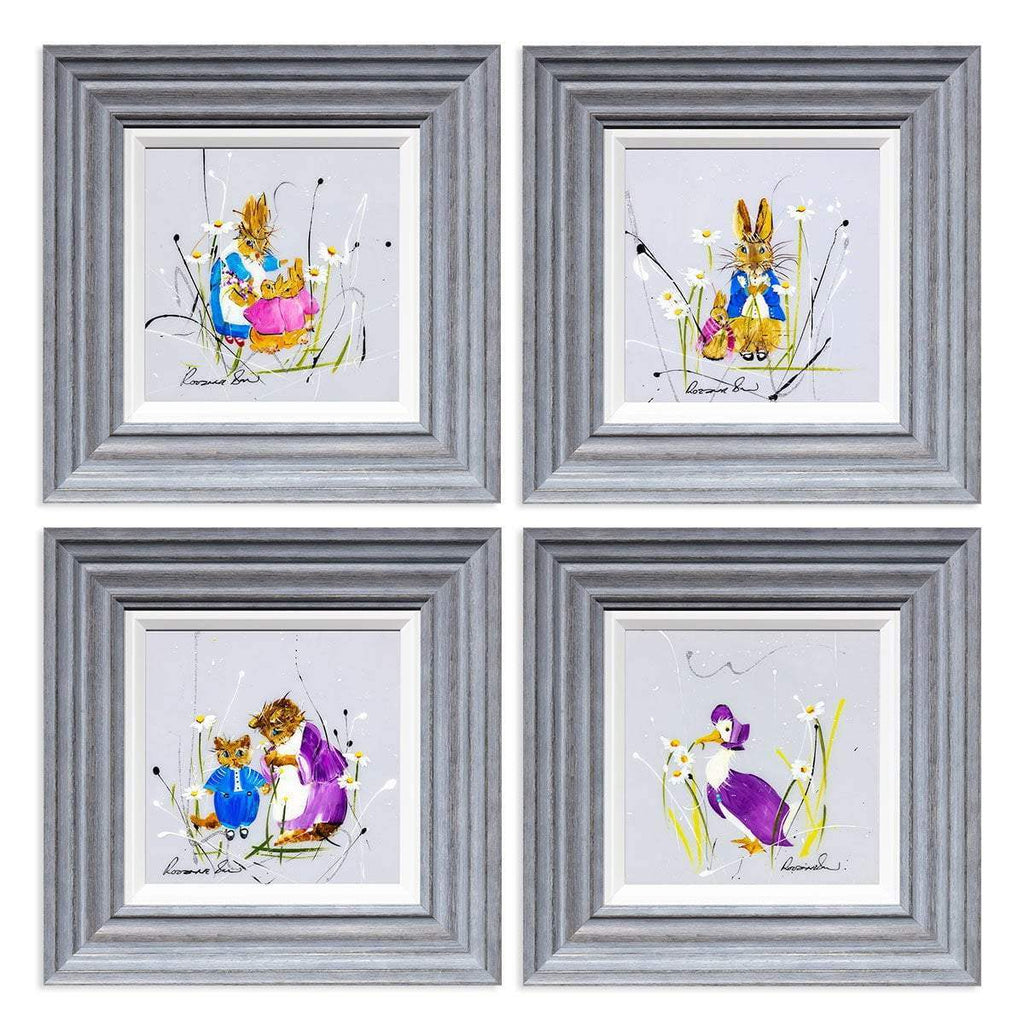With Opportunity the World is Very Interesting - Original Set of 4 - SOLD by artist Rozanne Bell - Wyecliffe Galleries