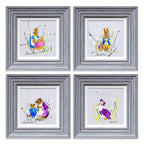With Opportunity the World is Very Interesting - Original Set of 4 - SOLD by artist Rozanne Bell - Wyecliffe Galleries