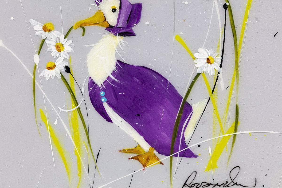 With Opportunity the World is Very Interesting - Original Set of 4 - SOLD by artist Rozanne Bell - Wyecliffe Galleries